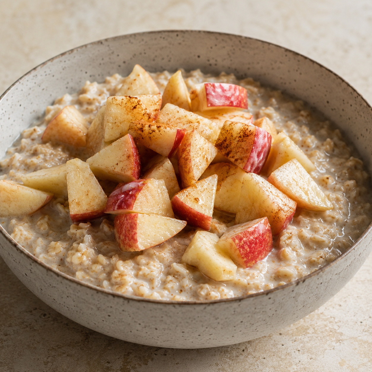 Avena con manzana