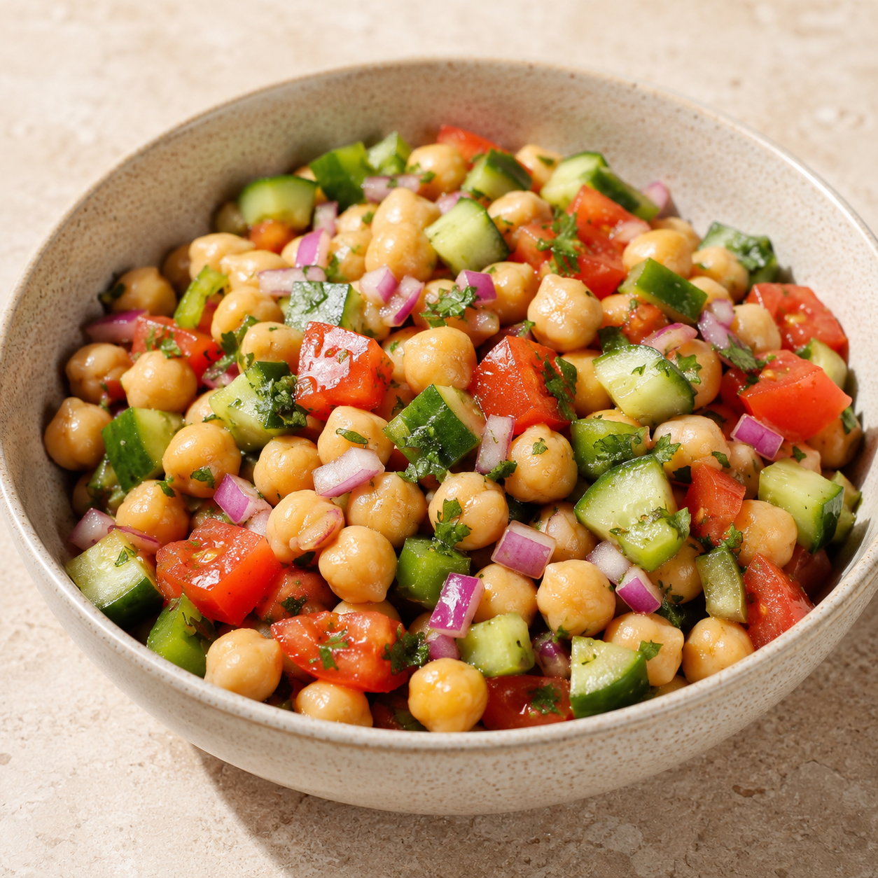 Ensalada de garbanzos a la andaluza