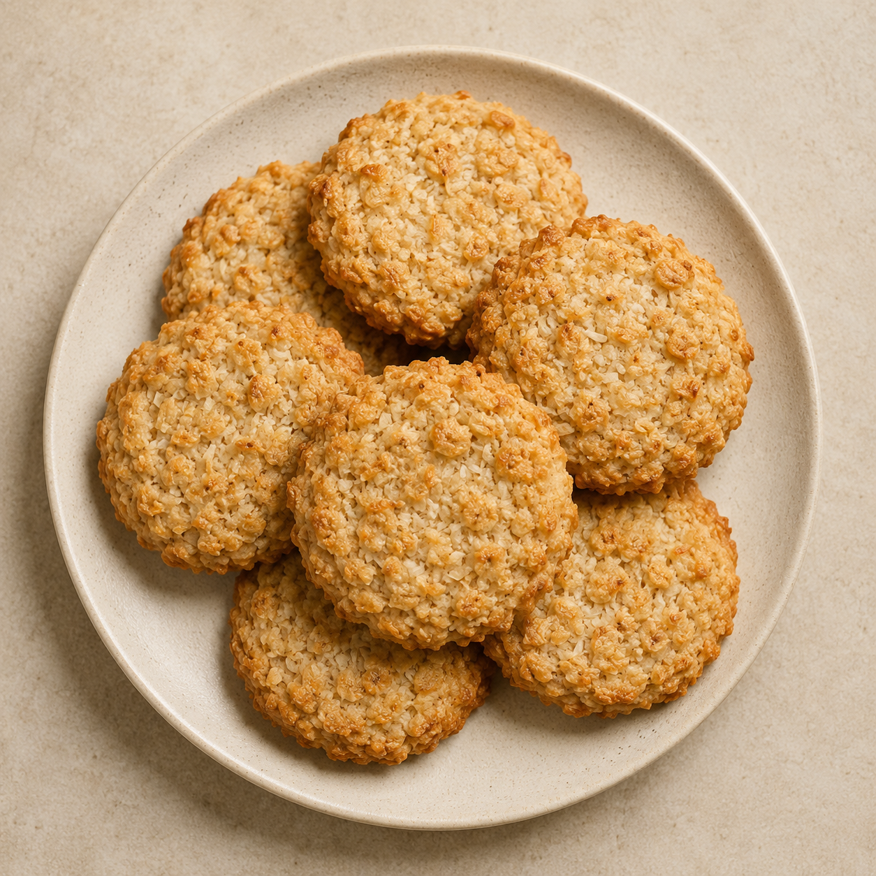 Galletas de avena y coco rallado