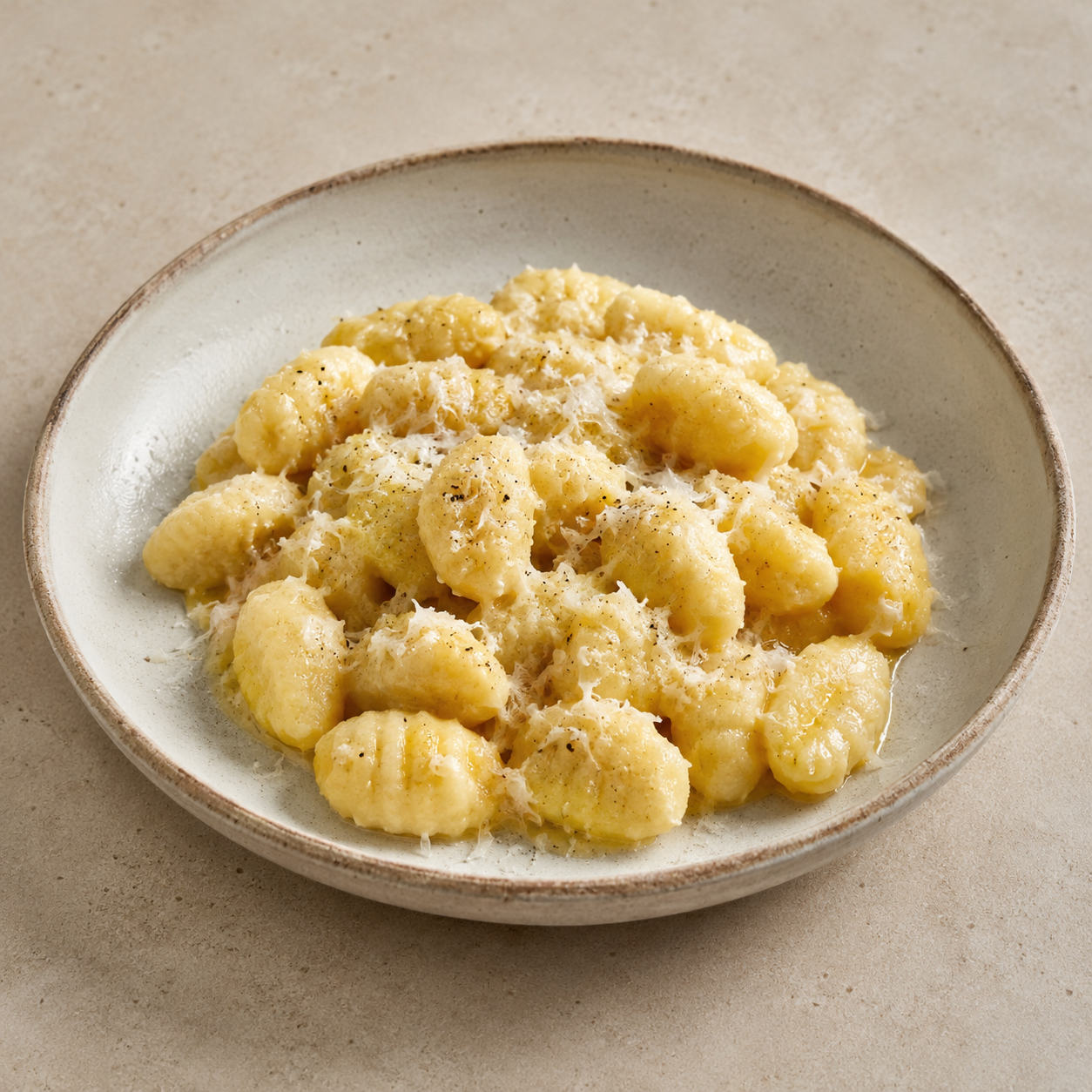 Ñoquis con parmesano