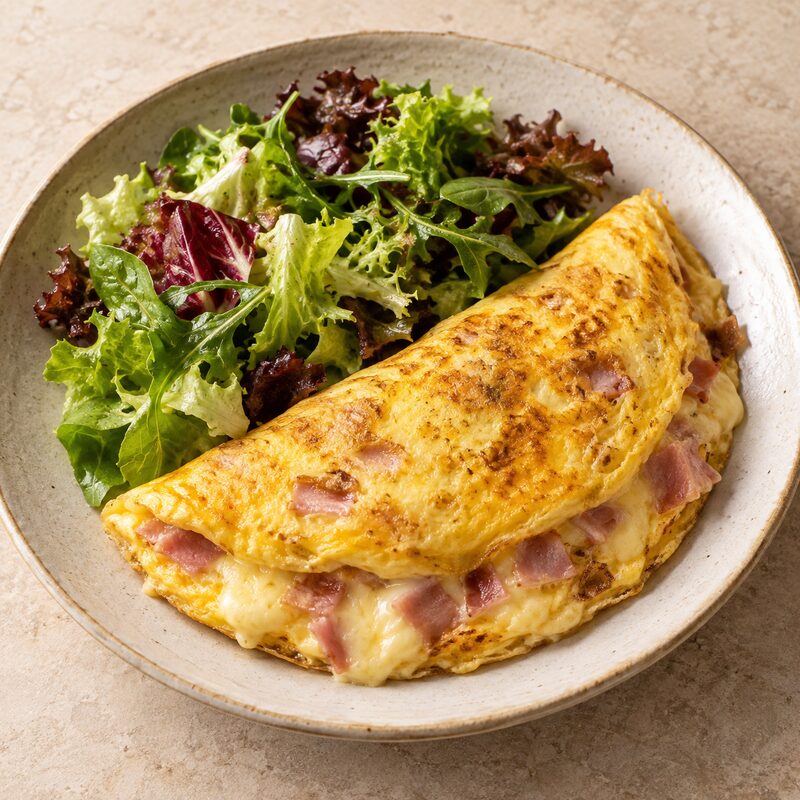 Tortilla de jamón y queso
