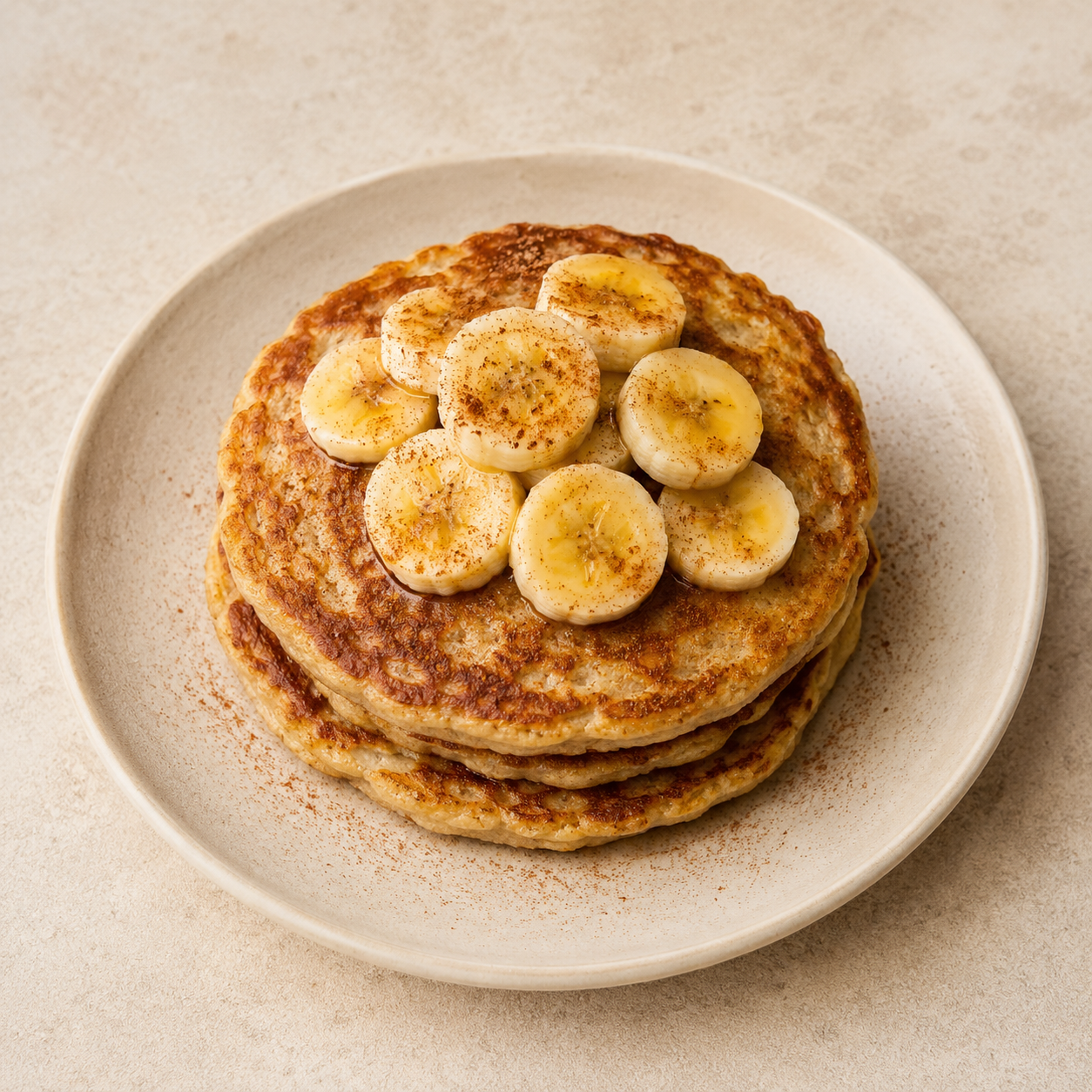 Tortitas de plátano y canela sin azúcar