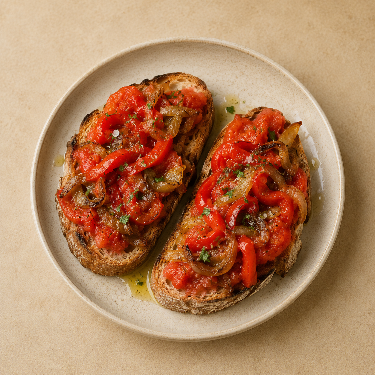 Tostas de strapatsada